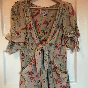 Yoana Baraschi Bijoux Doux Silk Tie Dress